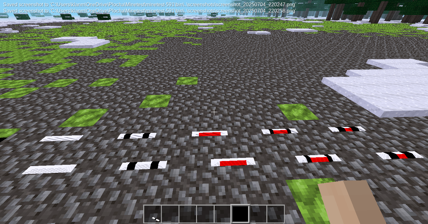 Some of fouling points, points of end of train route